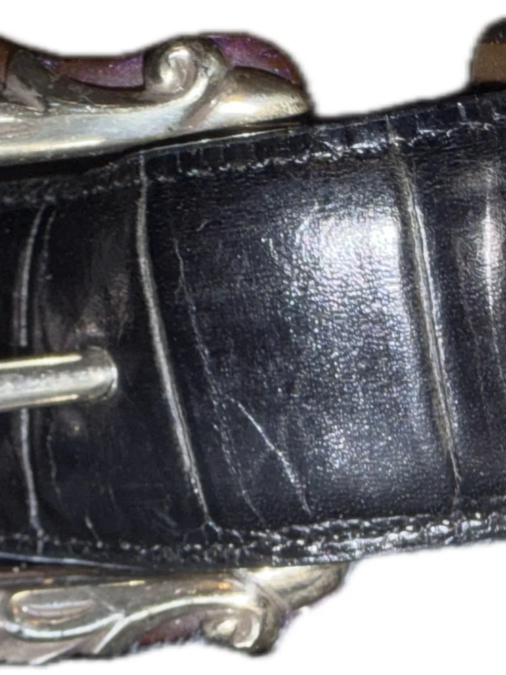 Set of 2 unique Vintage Brighton Belts leather medium brown black